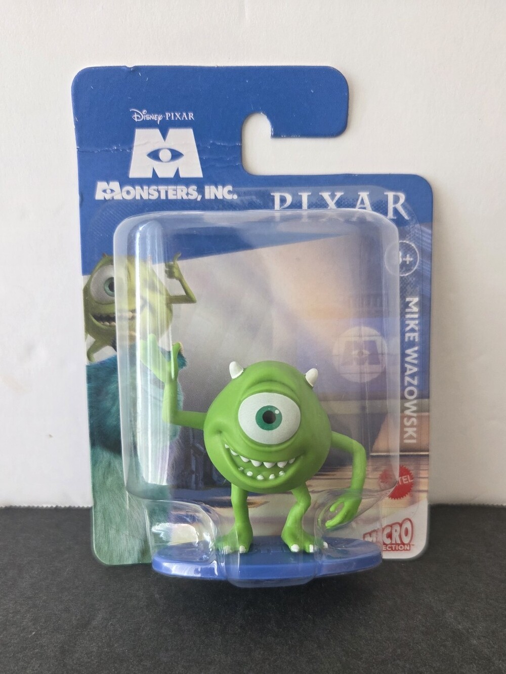 Disney Pixar Monsters Inc Mike Wazowski Mattel Micro Collection Mini Figure